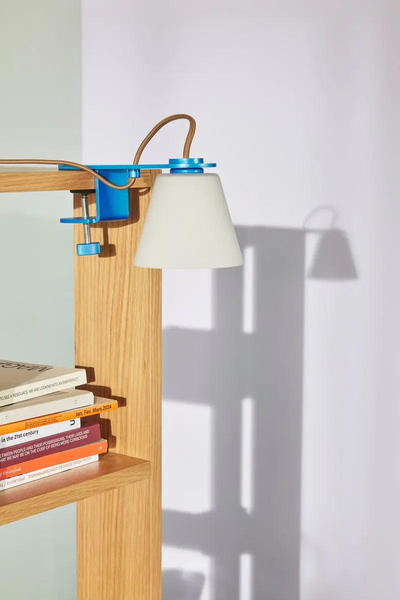 Hübsch Lure Wandlamp - Metallic Blauw - afbeelding 4 van 6