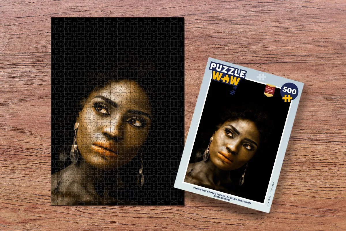 PuzzleWow Puzzel Vrouw Legpuzzel 500 Stuks - Multicolor