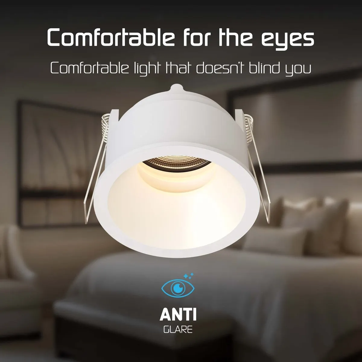 LEDVION LED Inbouwspot Ø81mm GU10 Wit - Dimbaar Kantelbaar - afbeelding 6 van 6