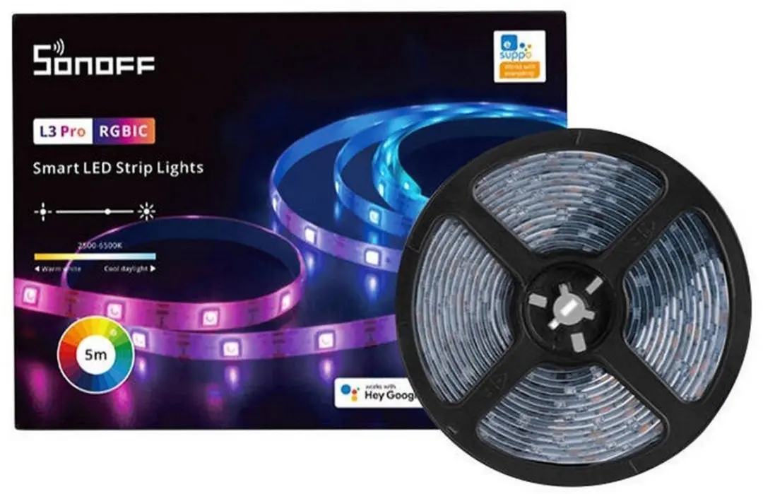 Sonoff L3 Pro 5M RGBIC LED-strip - afbeelding 2 van 6