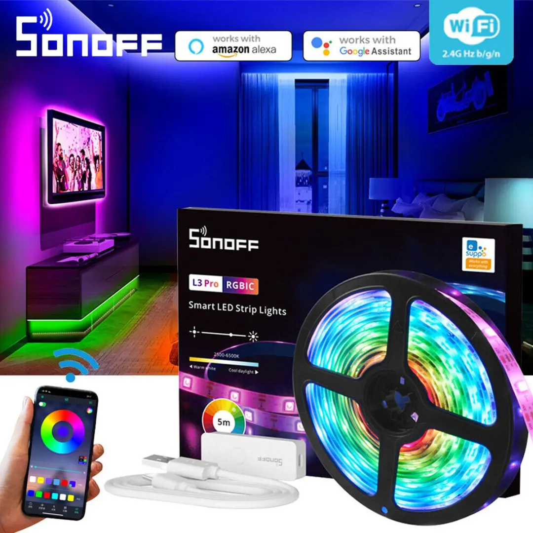 Sonoff L3 Pro 5M RGBIC LED-strip - afbeelding 6 van 6