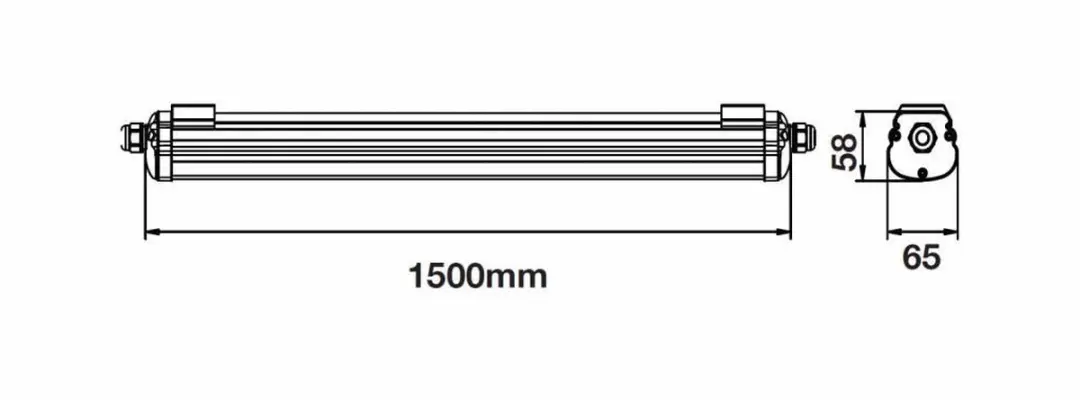 V-tac LED TL Armatuur 150cm 48W - 6-Pack - Koppelbaar - afbeelding 6 van 6
