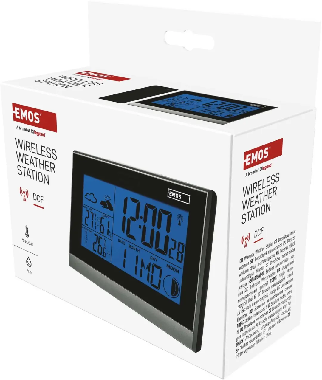 Emos E3070 Draadloos Weerstation - Zwart - afbeelding 6 van 6