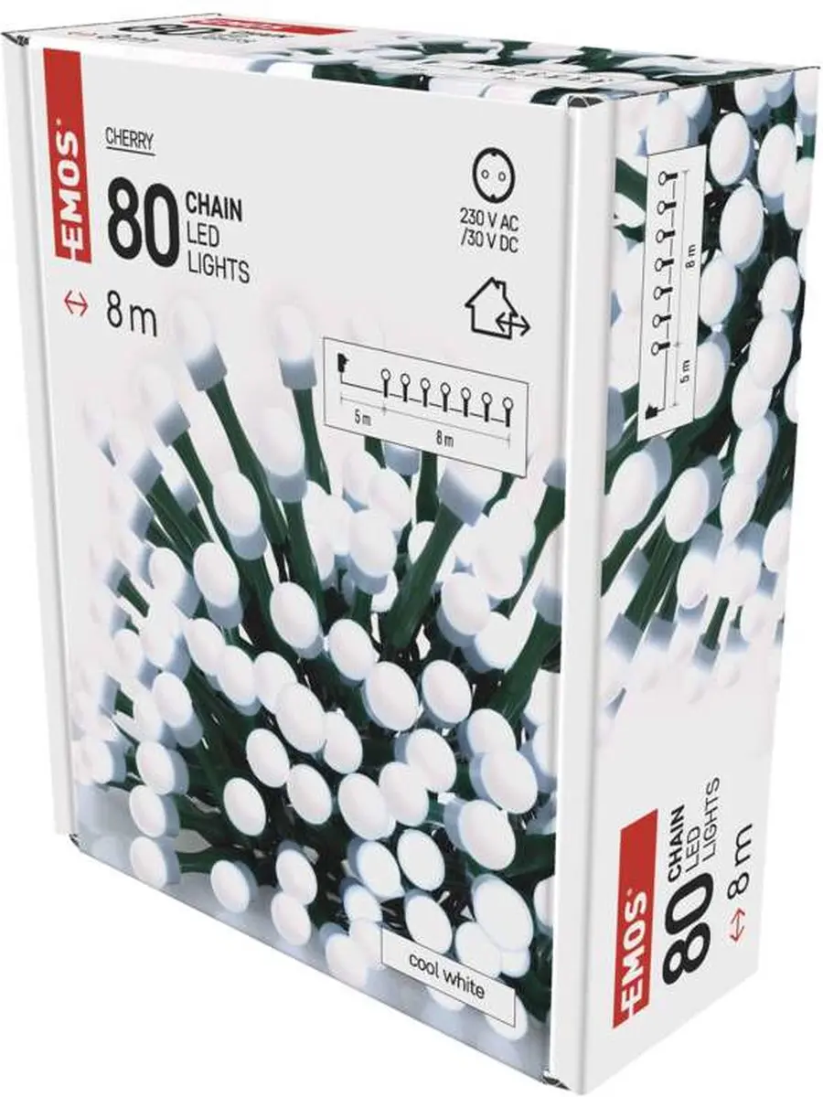 Emos D5AC02 LED Kerstlichtslinger - 8m - afbeelding 2 van 6