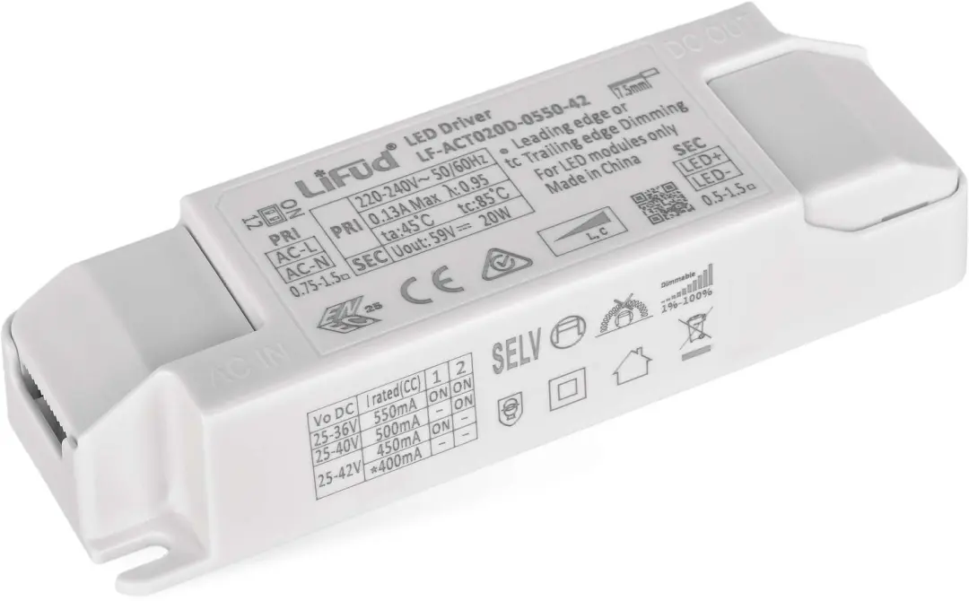 EMOS ZZ2055T Triac-dimbare LED-driver 550mA 20W - afbeelding 5 van 6