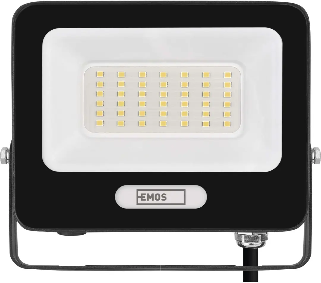 EMOS GLARO LED-schijnwerper 30 W, zwart, IP65, 3000 lm, neutraal wit, ZS2234B