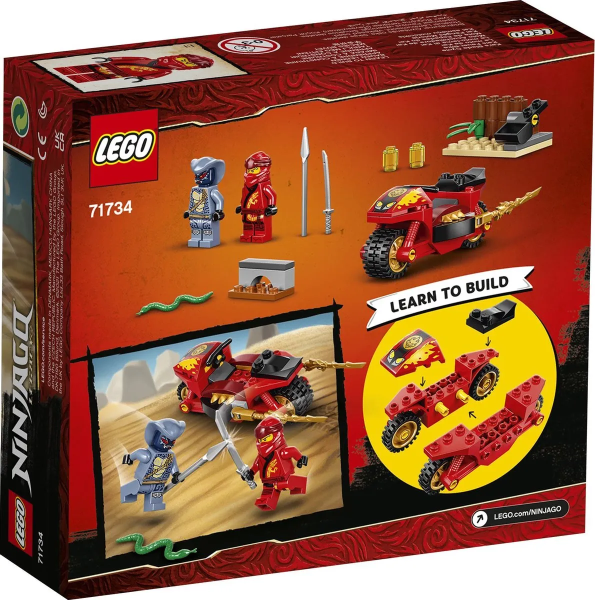 LEGO Ninjago Kai's Zwaardmotor 71734 - 54 Stukken - afbeelding 6 van 6