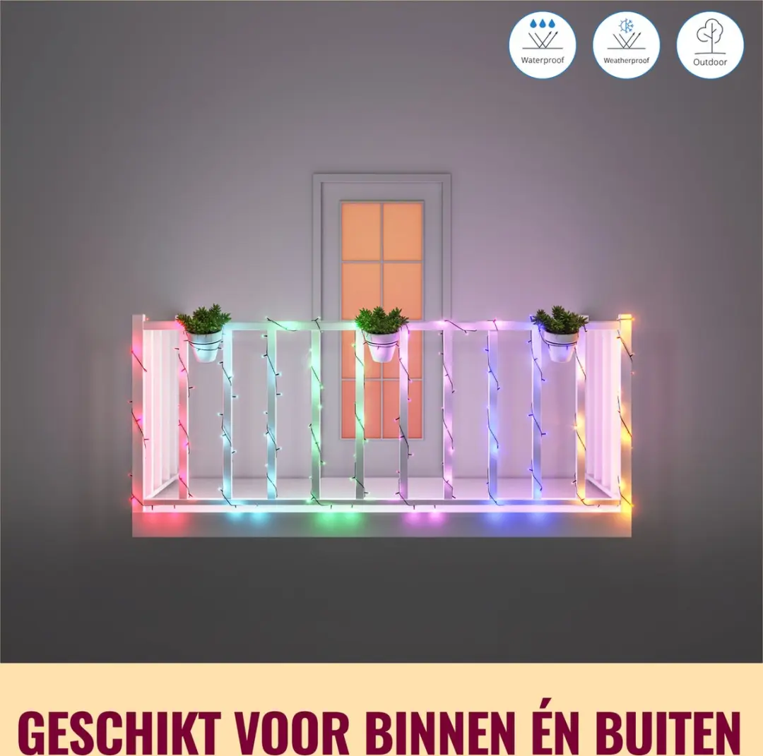 WiZ Smart Fairy Light Lichtketting 20m - 160 LED - afbeelding 6 van 6