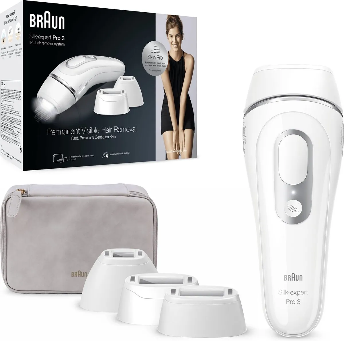 Braun Silk·expert Pro 3 PL3230 IPL Ontharingsapparaat - 300.000 Flitsen