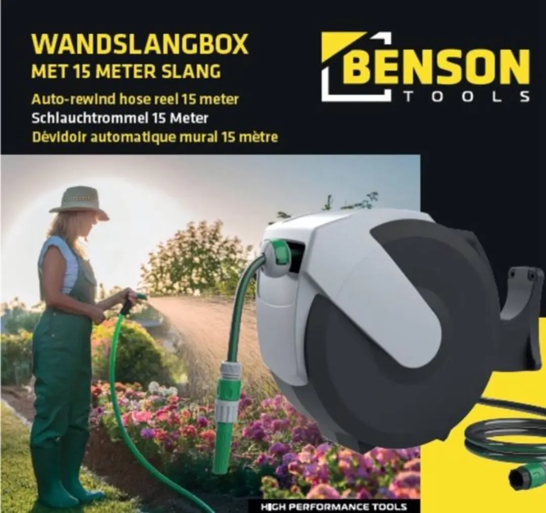 Wandslangenbox 15 meter