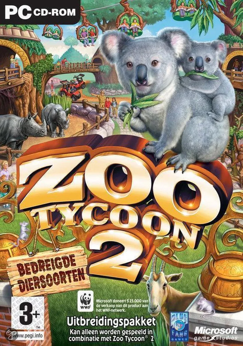 Xbox Zoo Tycoon 2 Bedreigde Diersoorten