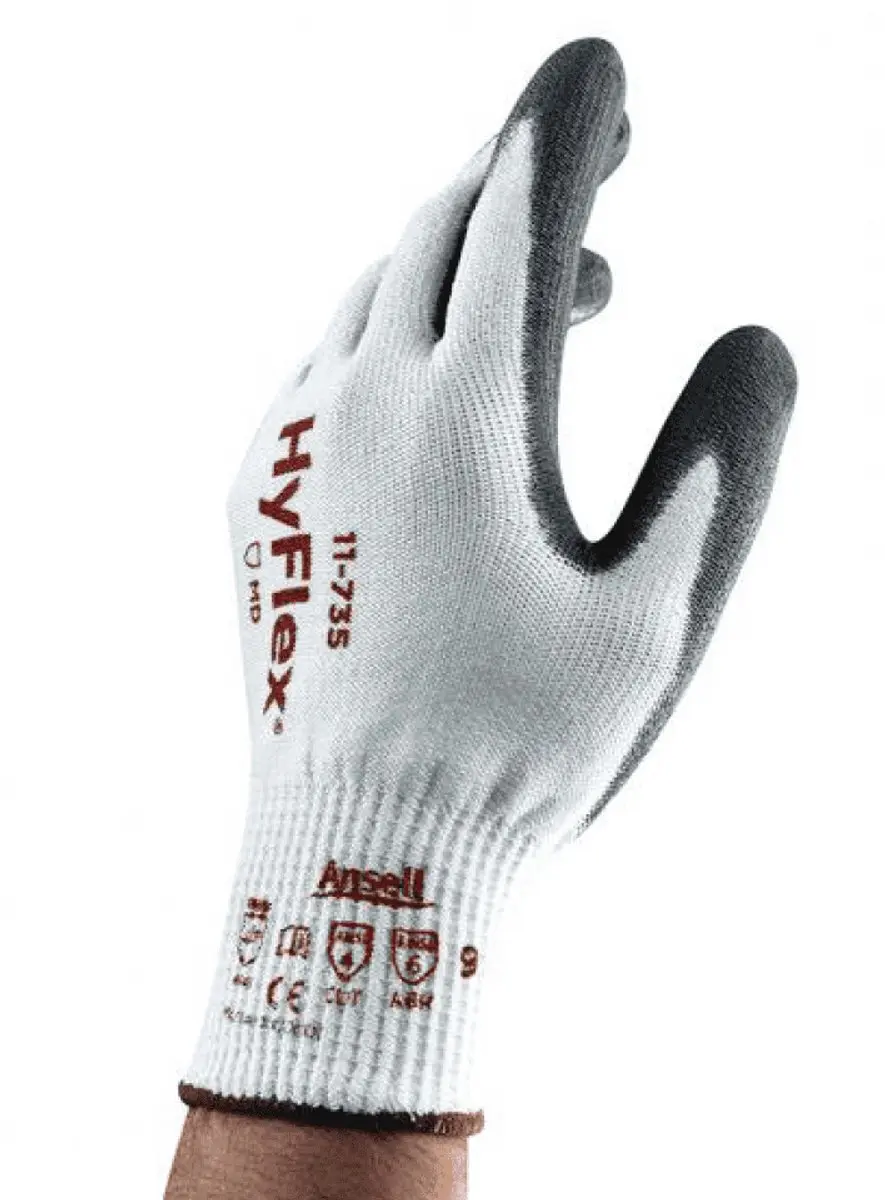 Ansell HyFlex 11-735 Beschermende Handschoenen - Wit - XL - afbeelding 2 van 2