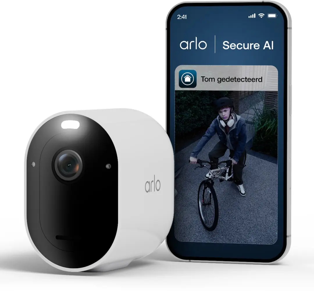 Arlo Pro 6 2K+ Beveiligingscamera VMC4070P-100EUS - Wit - afbeelding 3 van 6