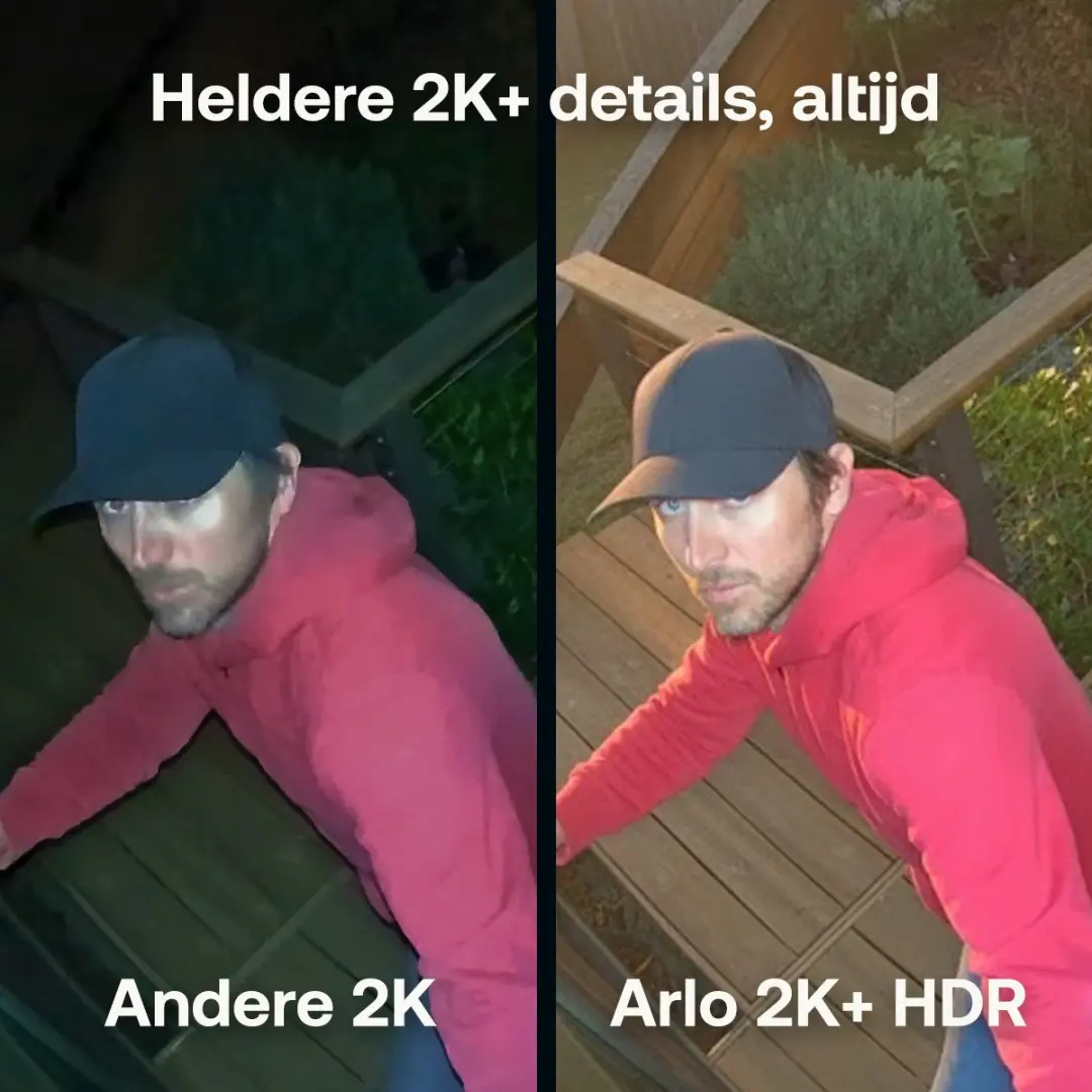 Arlo Pro 6 2K+ Beveiligingscamera VMC4070P-100EUS - Wit - afbeelding 5 van 6