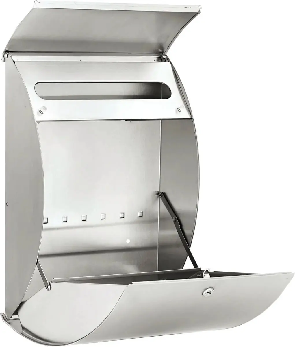 BURG-WÄCHTER Riviera 3835 Ni Brievenbus - RVS - Zilver - afbeelding 6 van 6