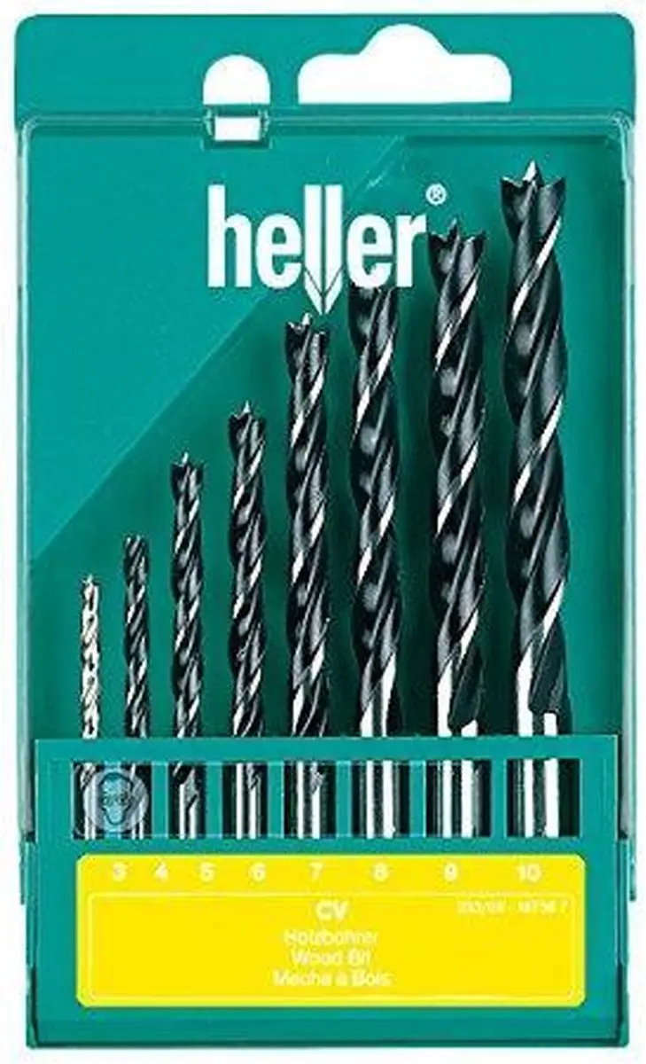 Heller 205241 Hout-spiraalboorset 8-delig