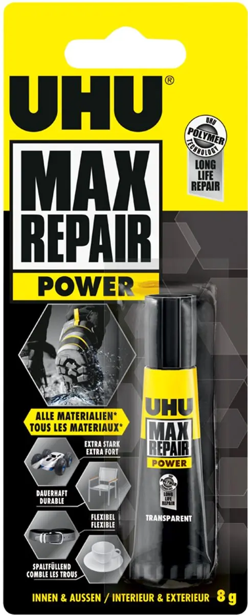 UHU universele lijm Max Repair Power, 8 g tube