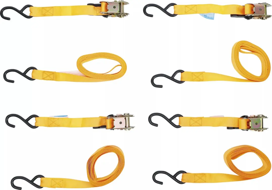 BGS Spanbandset met ratel en zware haken 5m x 25mm 4-delig - afbeelding 4 van 5