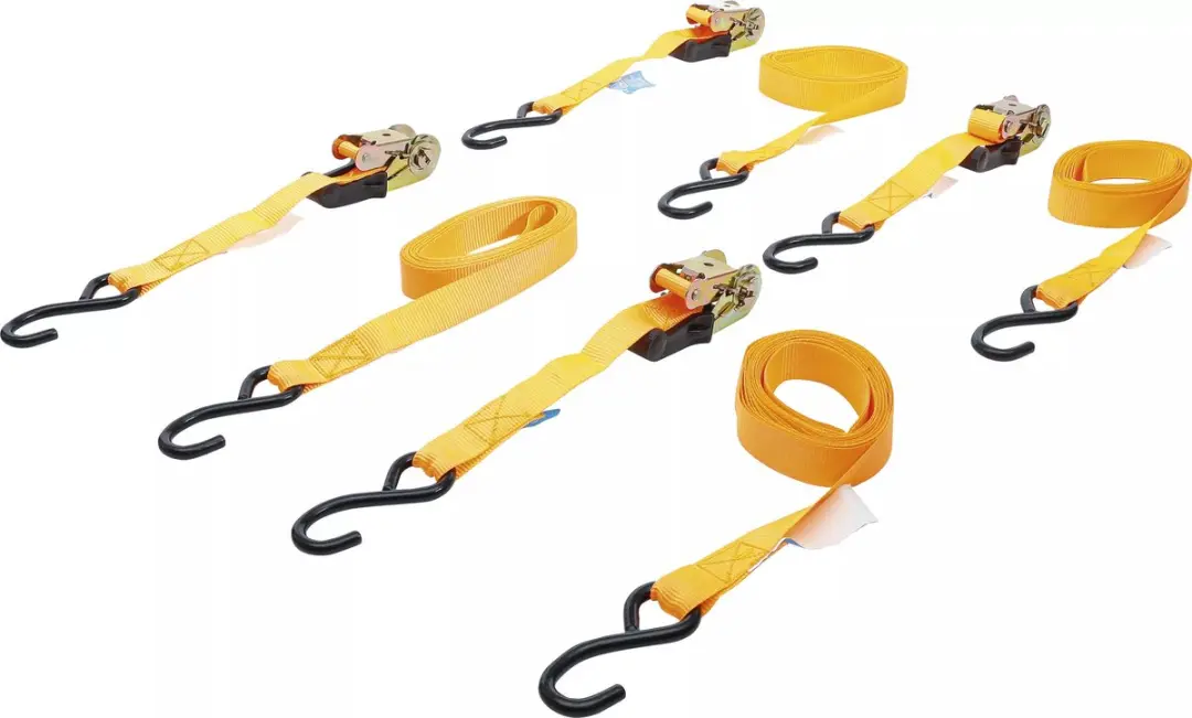 BGS Spanbandset met ratel en zware haken 5m x 25mm 4-delig - afbeelding 2 van 5