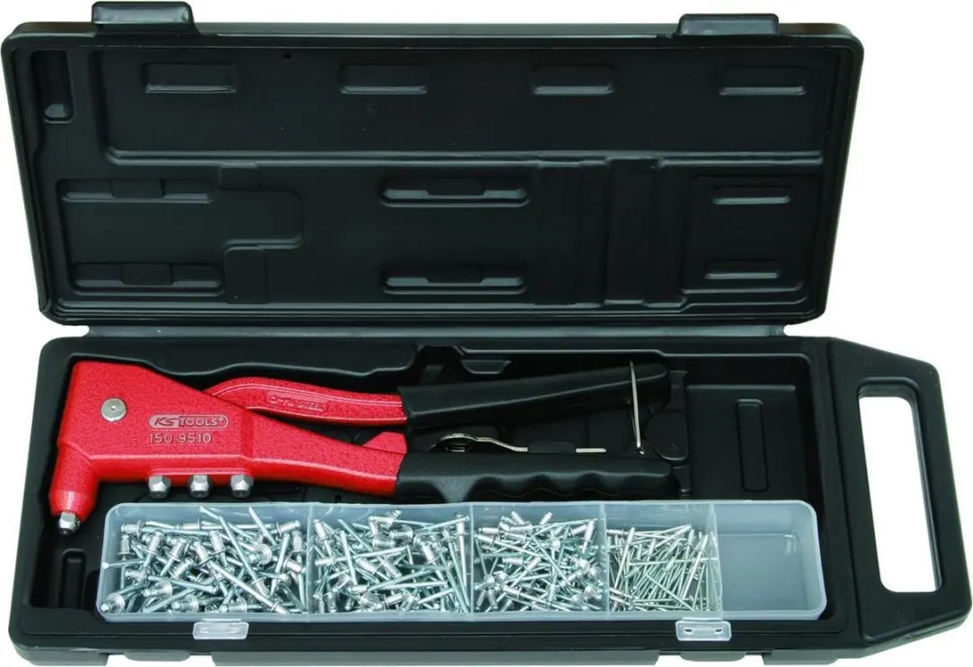 KS Tools popnageltang met 200 popnagels
