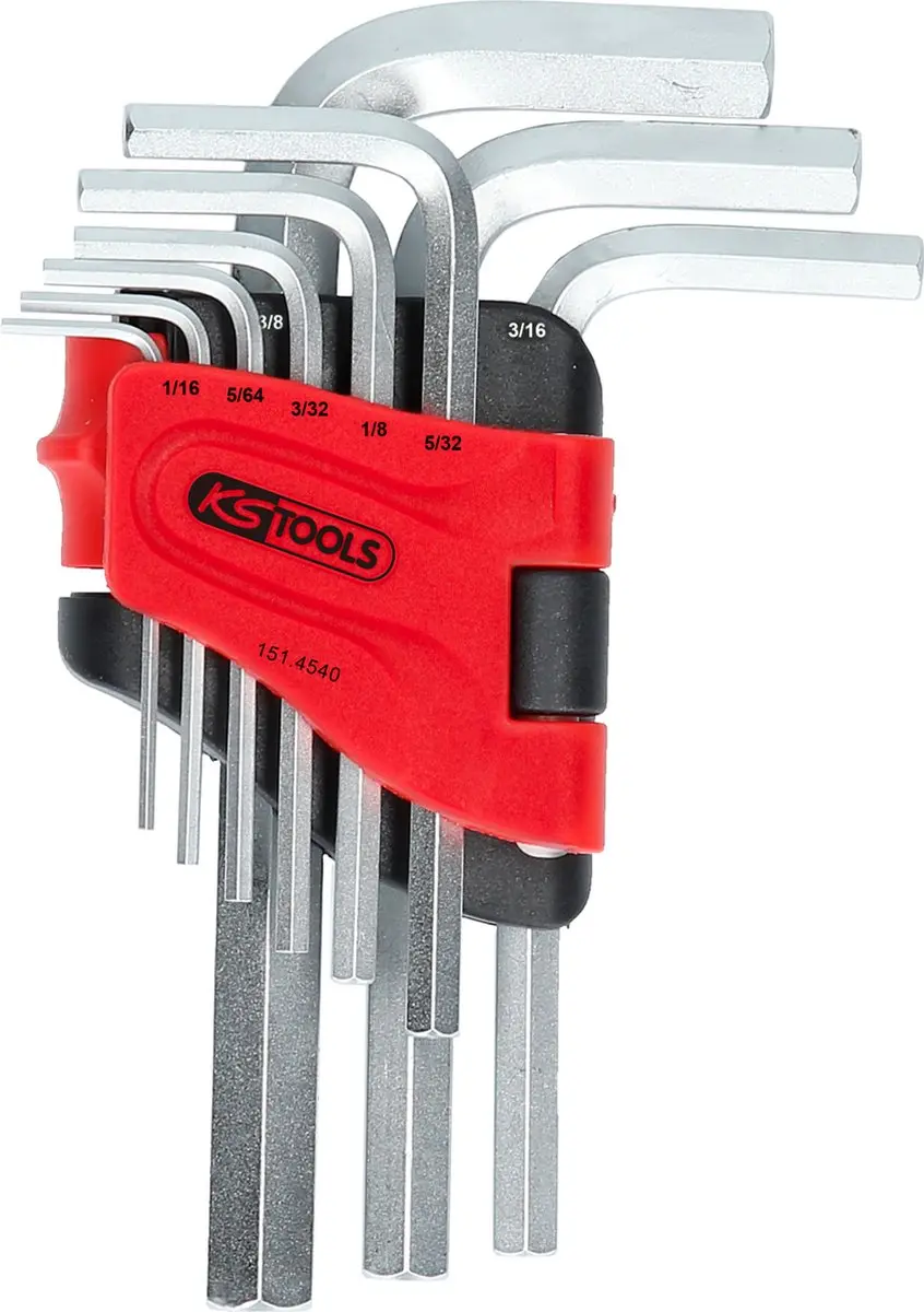 KS Tools 151.4540 Inbus Haakse Schroevendraaierset 9-delig - afbeelding 2 van 4