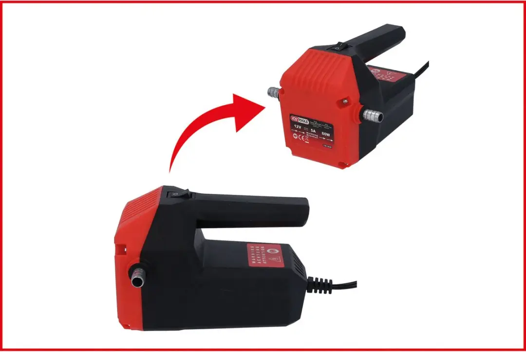KS Tools 150.2820 Elektrische olieafzuigpomp - Rood/Zwart - afbeelding 3 van 6