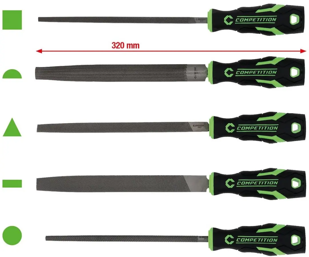 KS Tools 512.0405 Competitie Vijlenset - 250 cm - afbeelding 2 van 4