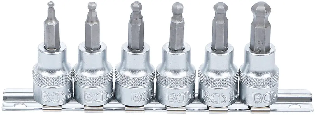 BGS technic Dopsleutelbitset 3/8 Inbus 3-8mm - 6 delig - afbeelding 2 van 5