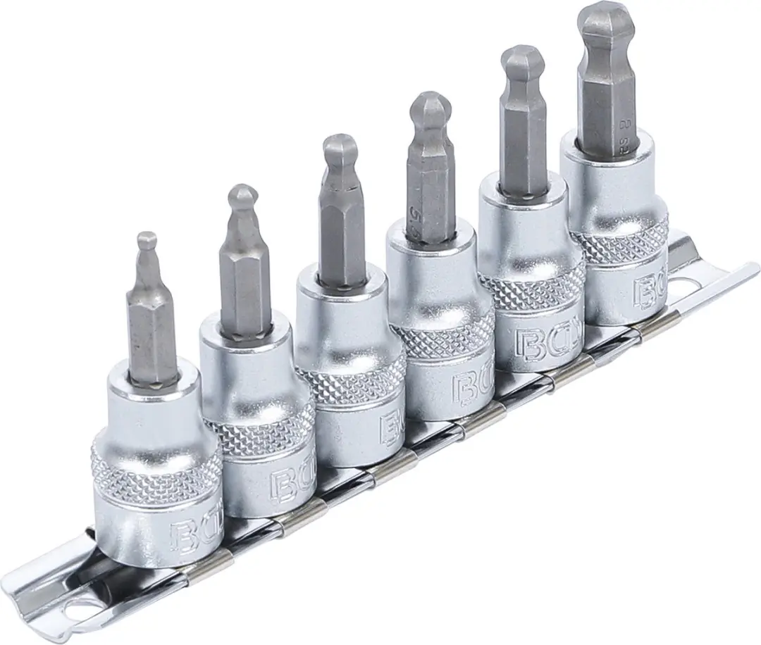 BGS technic Dopsleutelbitset 3/8 Inbus 3-8mm - 6 delig - afbeelding 4 van 5