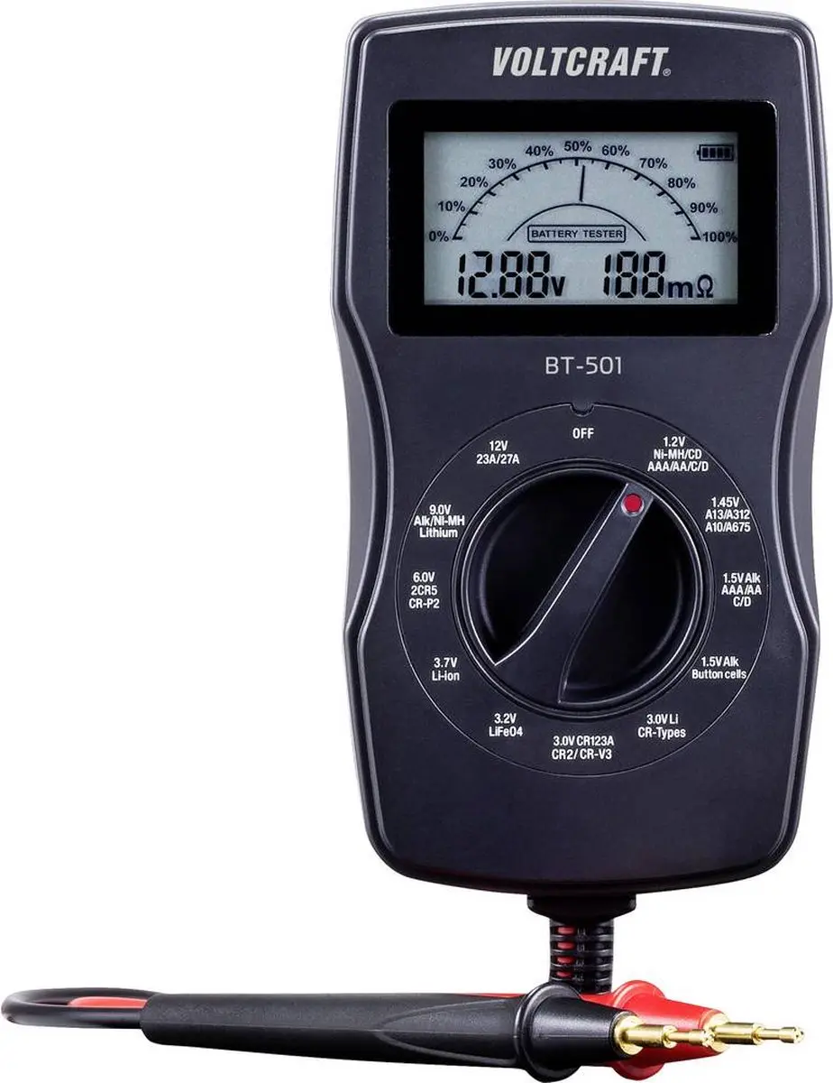 Voltcraft BT-501 Batterijtester