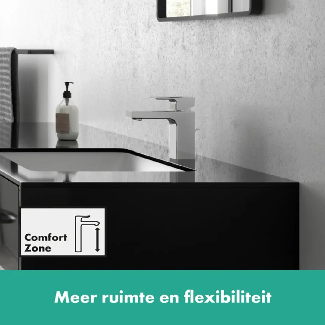 Hansgrohe Vernis Shape 100 Wastafelmengkraan 71568000 - afbeelding 4 van 6
