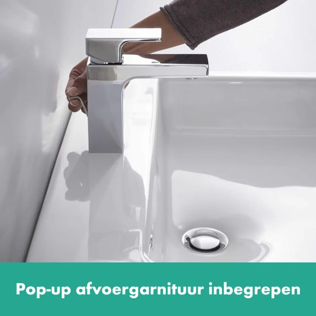 Hansgrohe Vernis Shape 100 Wastafelmengkraan 71568000 - afbeelding 3 van 6