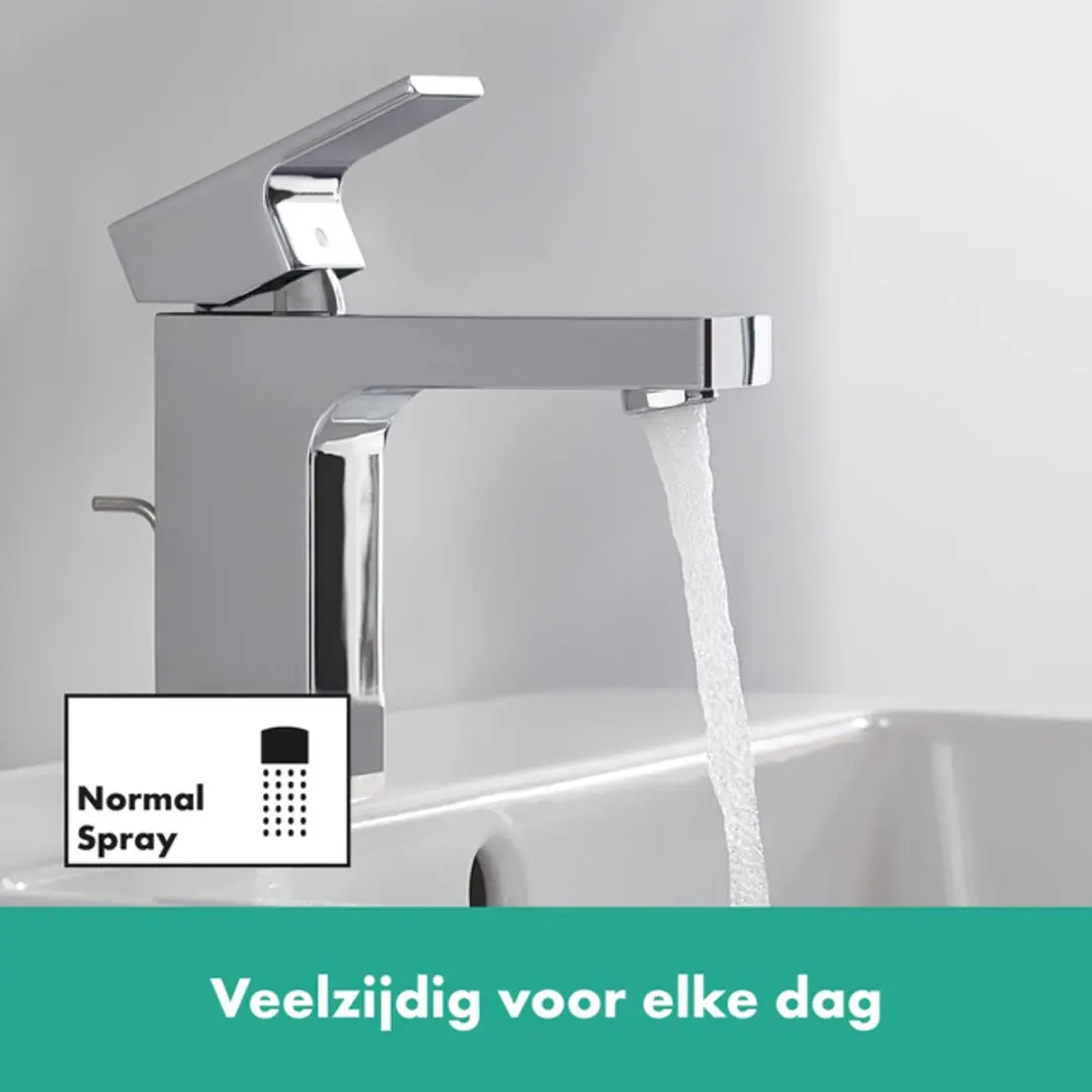 Hansgrohe Vernis Shape 100 Wastafelmengkraan 71568000 - afbeelding 2 van 6