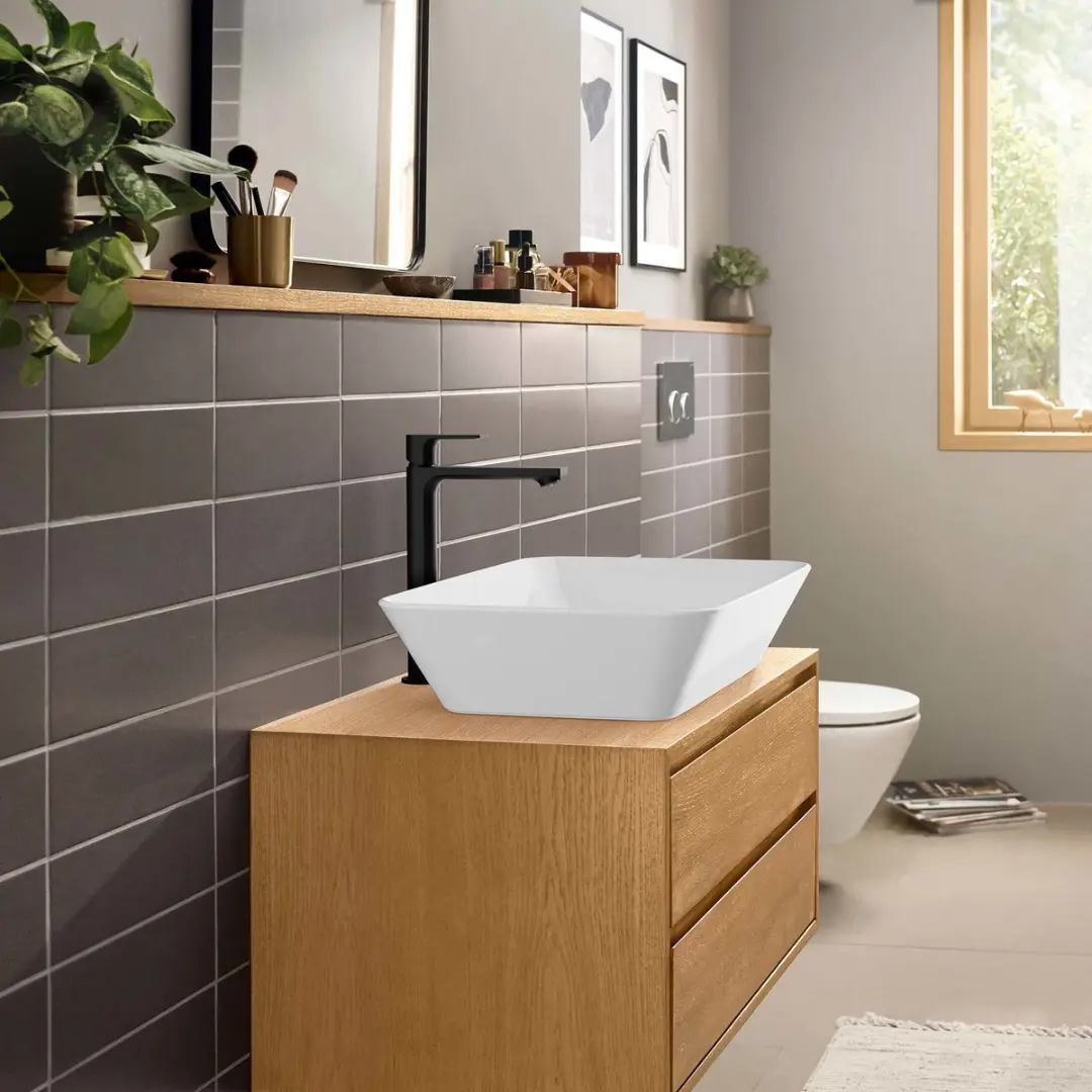 Hansgrohe Rebris E 72581670 Wastafelmengkraan - Mat zwart - afbeelding 3 van 6