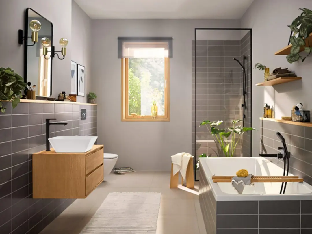 Hansgrohe Rebris E 72581670 Wastafelmengkraan - Mat zwart - afbeelding 6 van 6