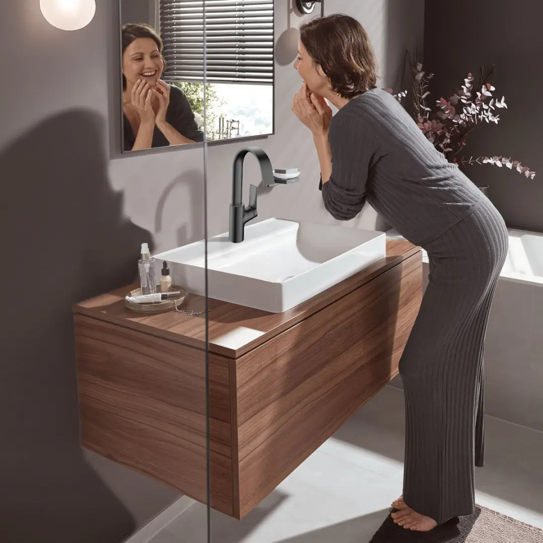 hansgrohe Vivenis ééngreeps wastafelmengkraan 210 met draaibare uitloop en tre