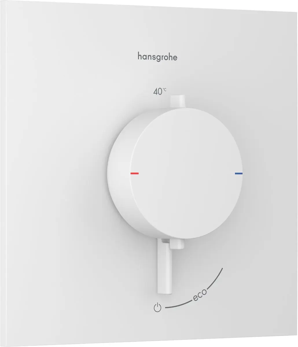Hansgrohe Ecostat Comfort E 33710700 Thermostaat - Mat Wit - afbeelding 2 van 6