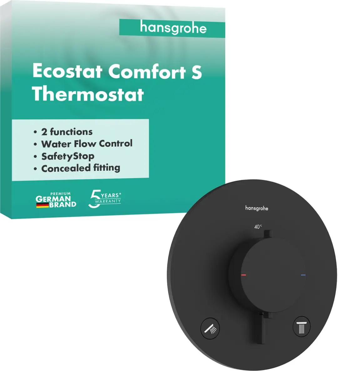 Hansgrohe Ecostat Comfort S 33715670 Inbouwthermostaat - afbeelding 2 van 6