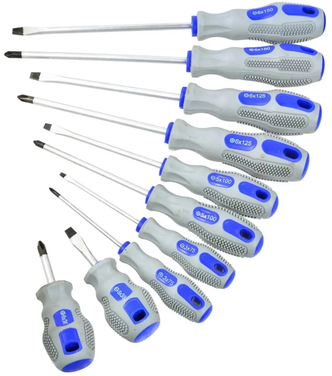 GEKO G30576 Schroevendraaierset 10-delig - Blauw-grijs - afbeelding 5 van 5