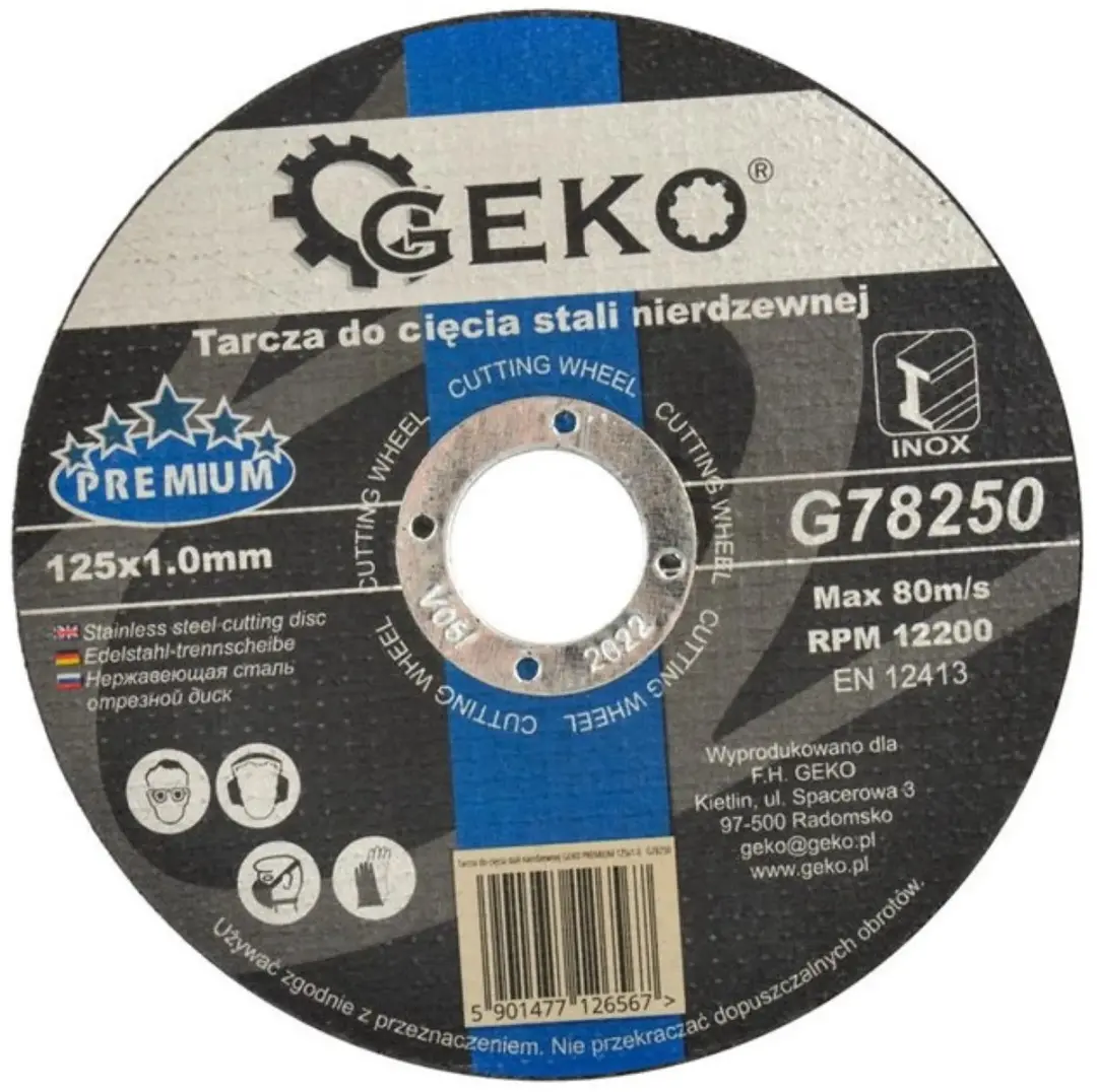 GEKO RVS snijschijf 125x1,0mm
