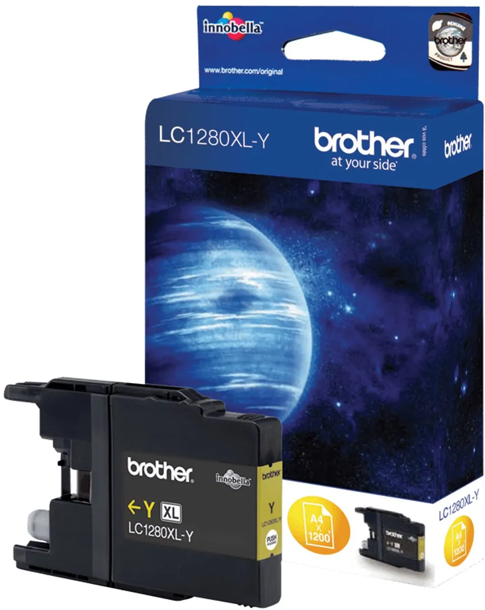 Brother LC1280XLYBP Inktcartridge - Geel