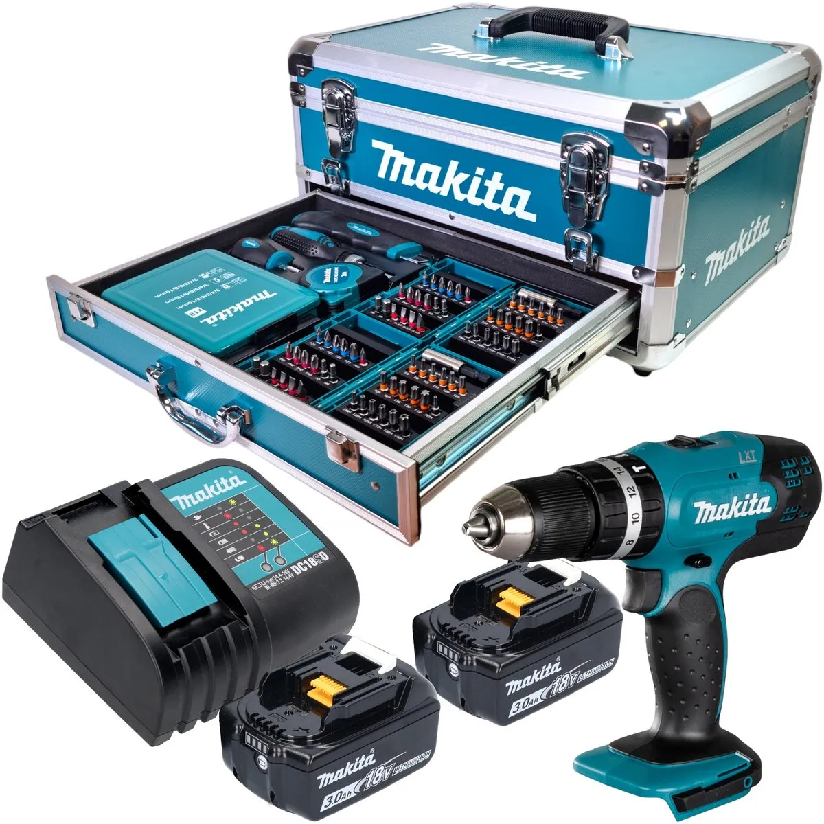 Makita DHP453Z Klopboormachine 18V - 42Nm - 2 snelheden - afbeelding 3 van 6