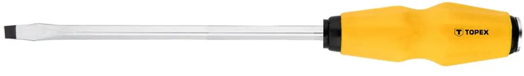 Topex 39D254 Schroevendraaier Plat 8x200mm - Geel - afbeelding 2 van 2