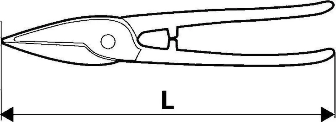 Topex Plaatschaar Rechts 300mm 01A445 - afbeelding 2 van 2