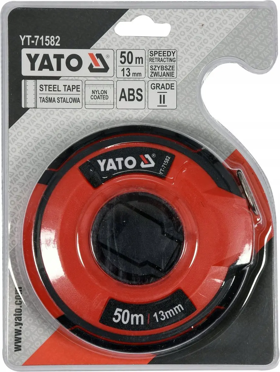 Yato YT-71582 Meetlint Staal 50m - Zwart - afbeelding 2 van 5