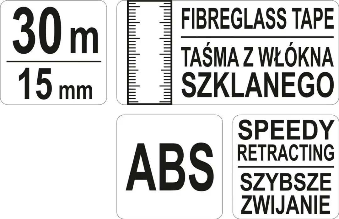 Yato YT-71540 Geodetisch Meetlint 30m 15mm - afbeelding 3 van 3