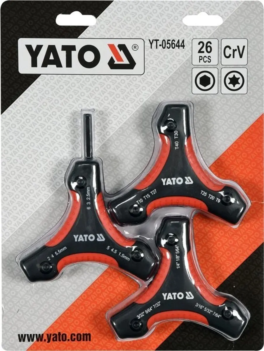 Yato YT-05644 Inbussleutel Set - 26 stuks - Zwart - afbeelding 5 van 5