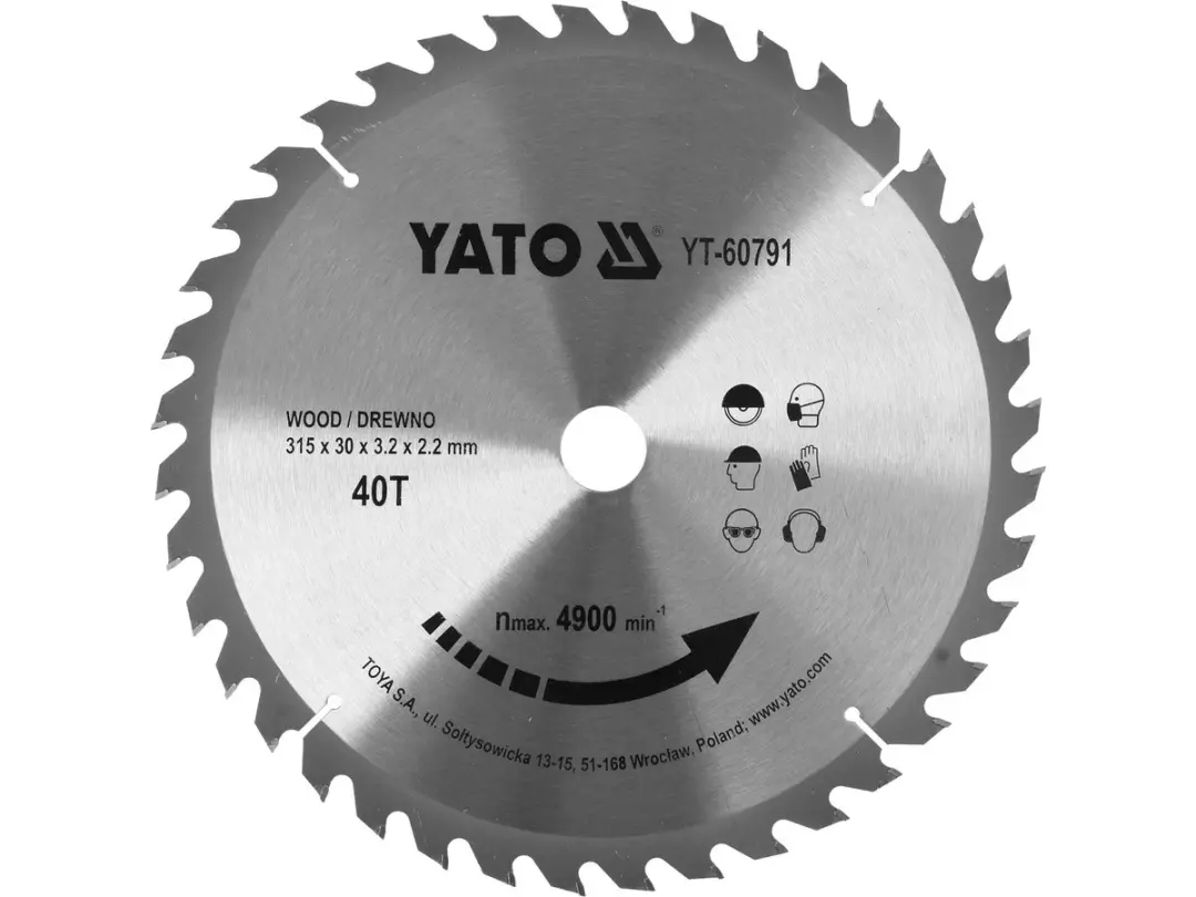 Yato YT-60791 Zaagblad 315mm