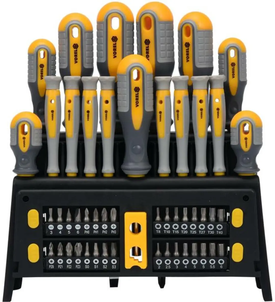 Schroevendraaierset 49-Delig - Sleuf, Phillips, Pozidriv, Hex & Torx - Inclusief Bits, Precisieschroevendraaiers & Magnetiseur - Duurzaam CrV 6150 Staal - Ergonomische Schroevendraaiers voor Werkplaats & Fijnmechanica - afbeelding 3 van 3