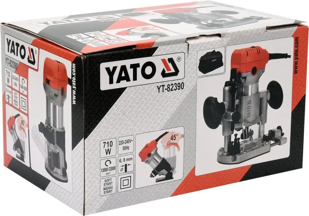Yato YT-82390 Kantenfrees 710W - Rood - afbeelding 6 van 6